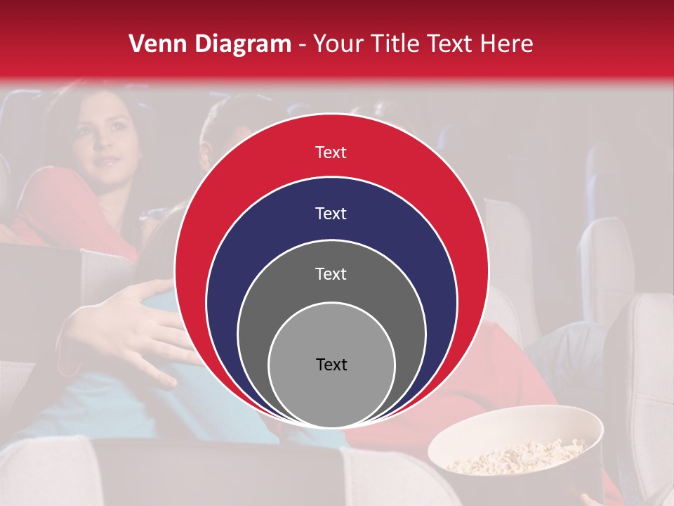 Couple At Cinema PowerPoint Template