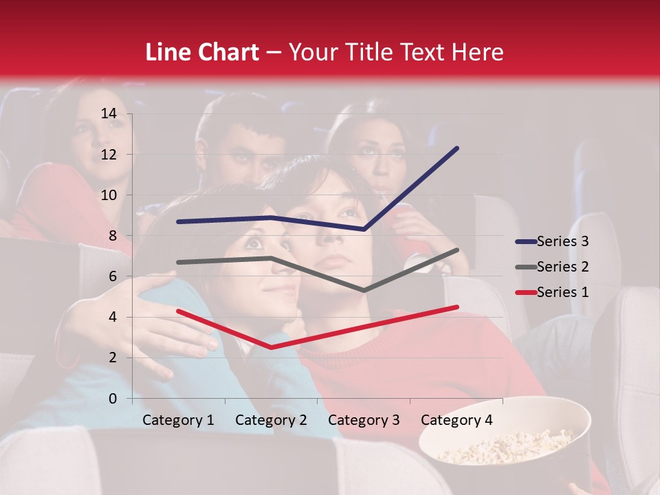 Couple At Cinema PowerPoint Template
