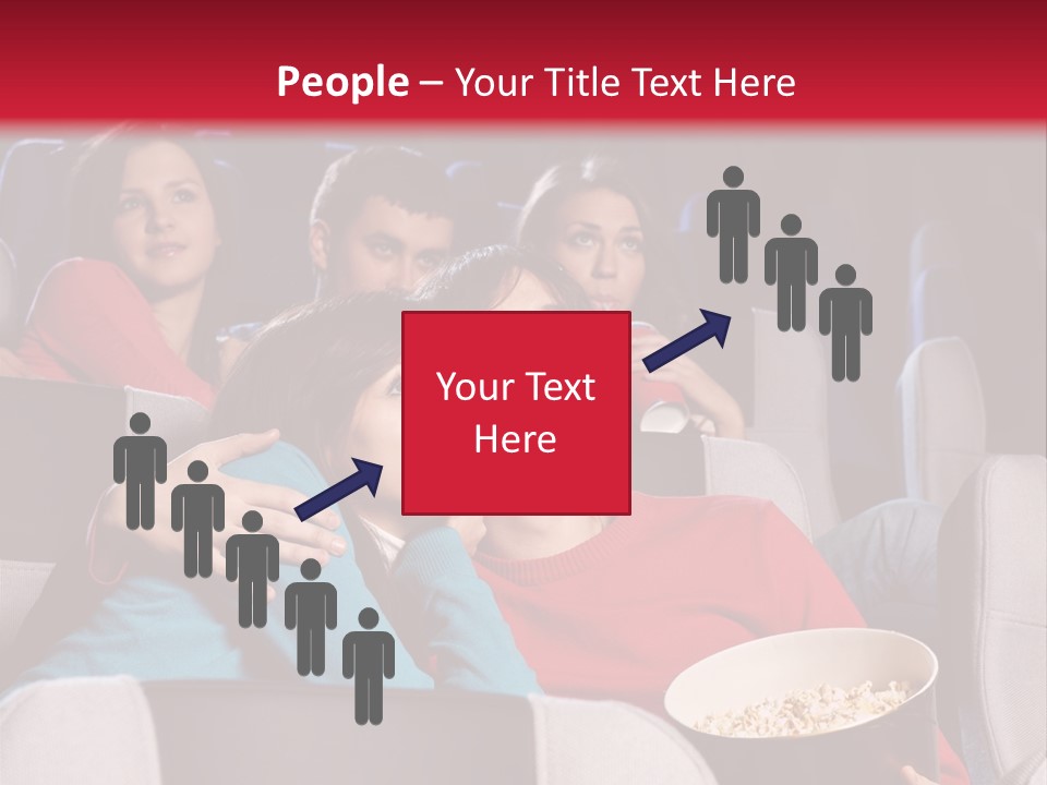 Couple At Cinema PowerPoint Template