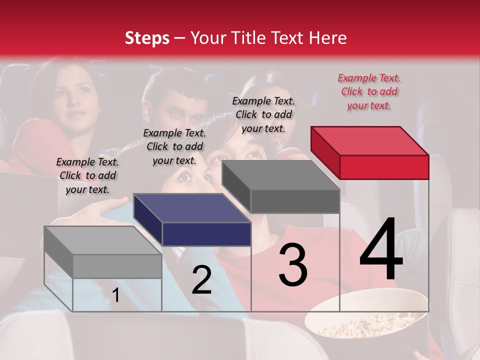 Couple At Cinema PowerPoint Template