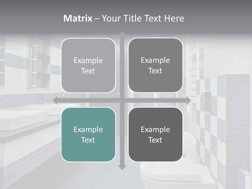 Blue And Gray Bathroom PowerPoint Template
