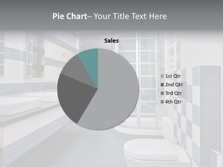 Blue And Gray Bathroom PowerPoint Template