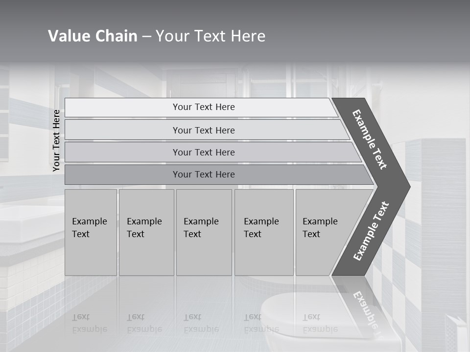 Blue And Gray Bathroom PowerPoint Template
