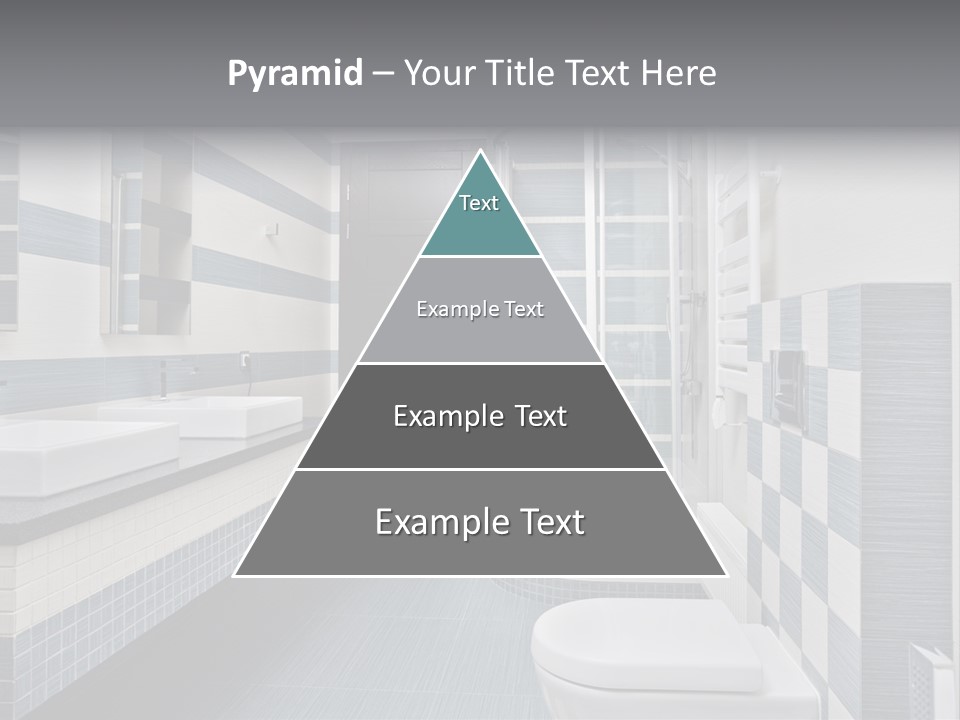 Blue And Gray Bathroom PowerPoint Template