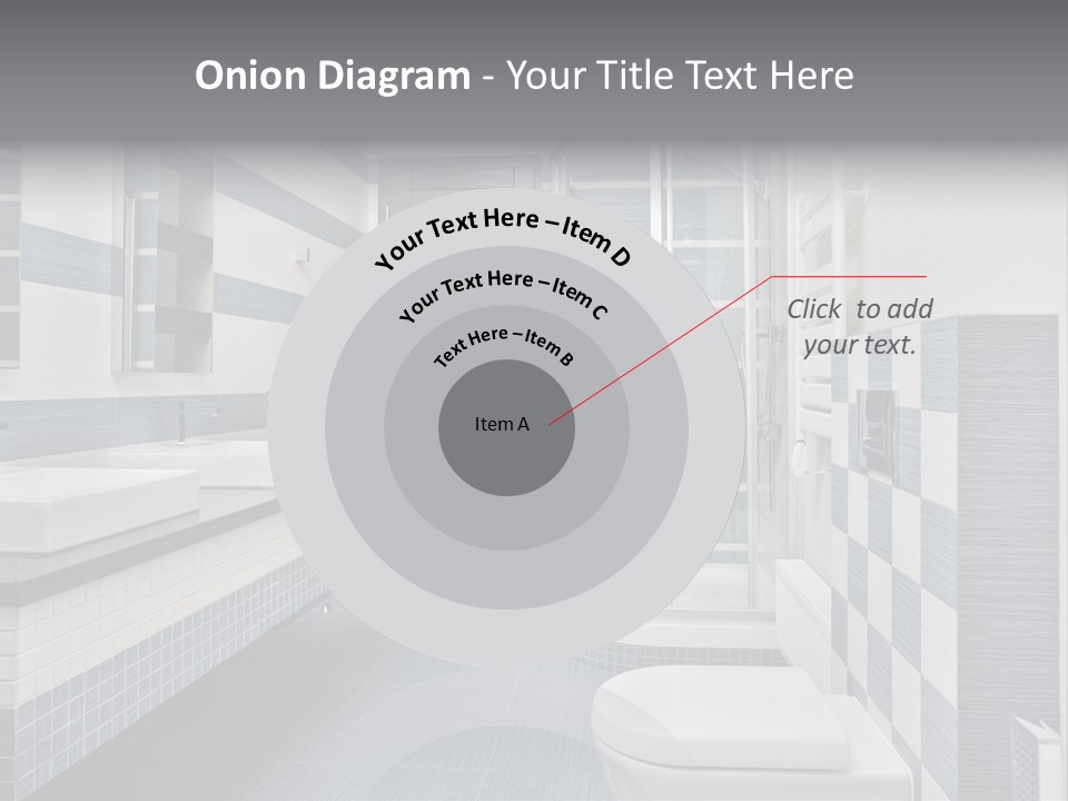 Blue And Gray Bathroom PowerPoint Template