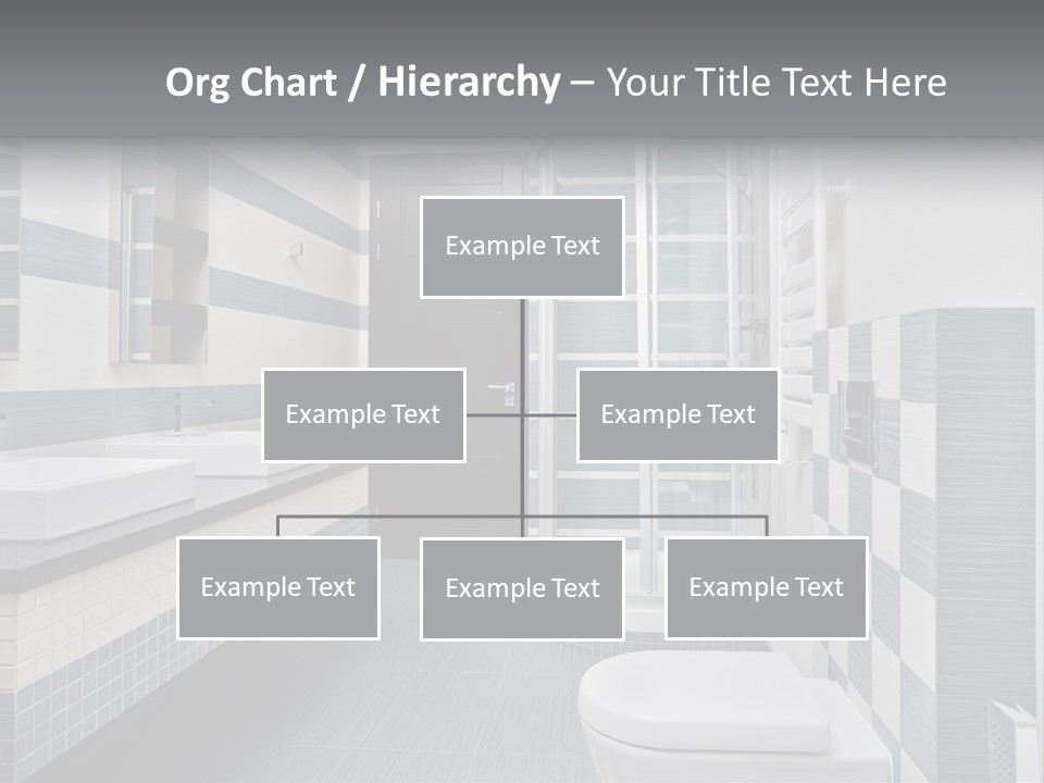 Blue And Gray Bathroom PowerPoint Template