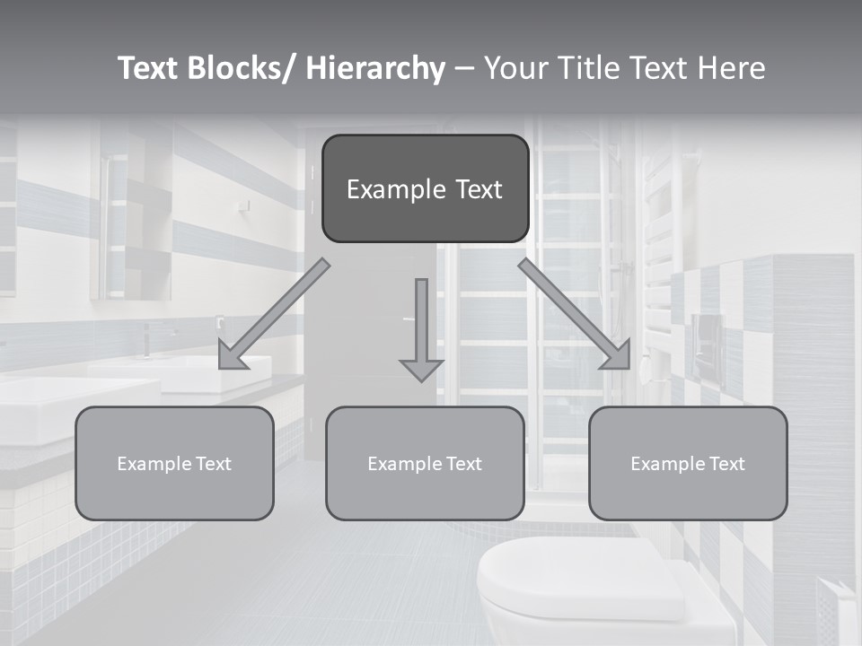 Blue And Gray Bathroom PowerPoint Template