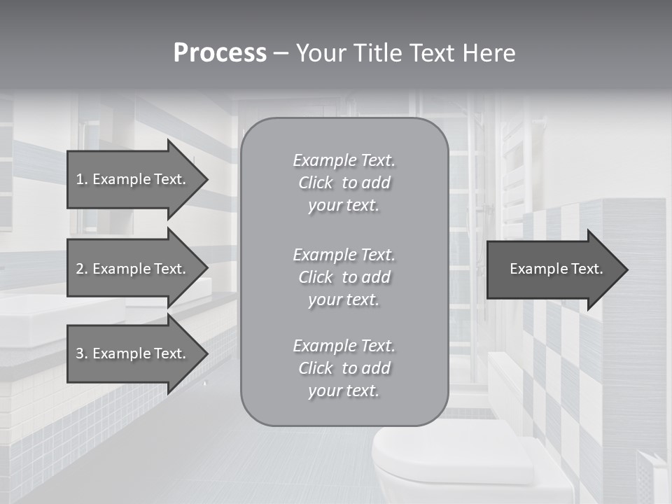 Blue And Gray Bathroom PowerPoint Template