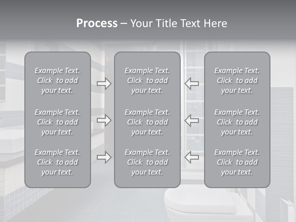 Blue And Gray Bathroom PowerPoint Template