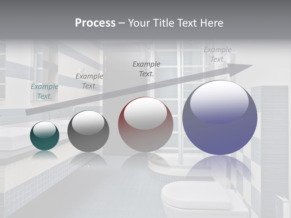 Blue And Gray Bathroom PowerPoint Template