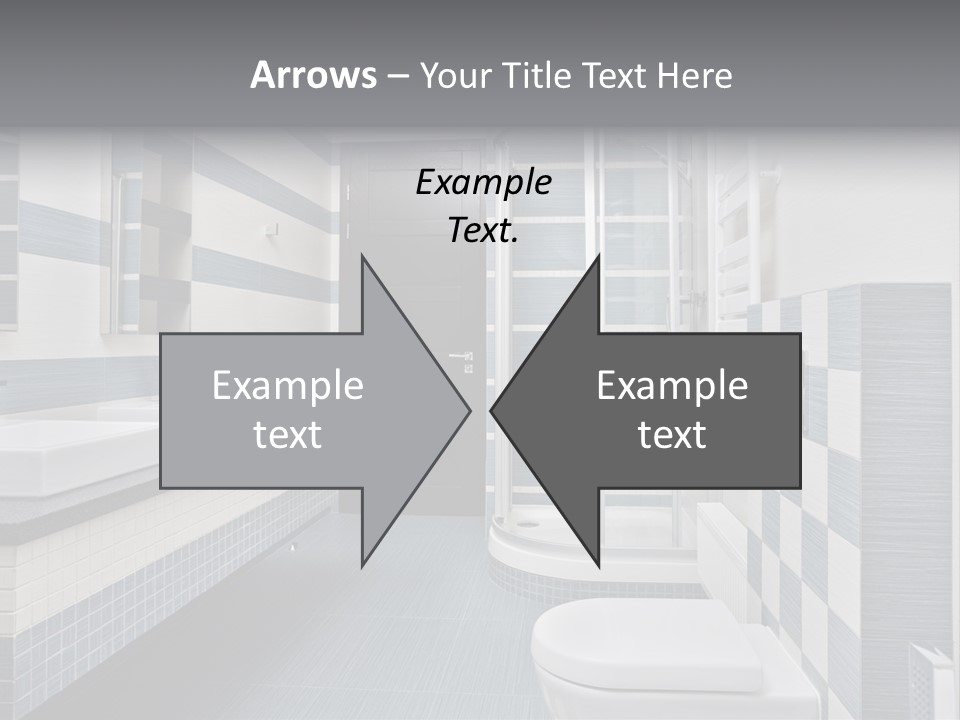 Blue And Gray Bathroom PowerPoint Template