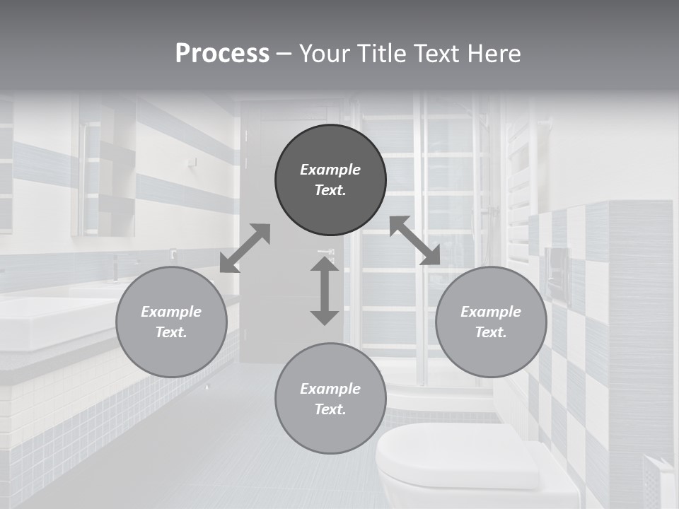 Blue And Gray Bathroom PowerPoint Template