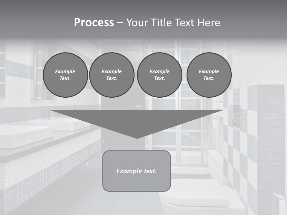 Blue And Gray Bathroom PowerPoint Template
