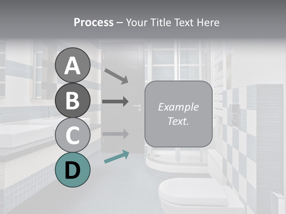 Blue And Gray Bathroom PowerPoint Template