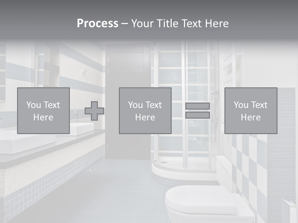 Blue And Gray Bathroom PowerPoint Template