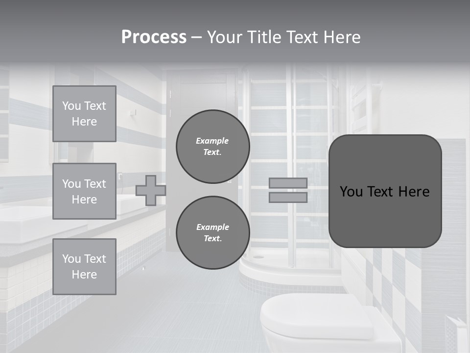 Blue And Gray Bathroom PowerPoint Template