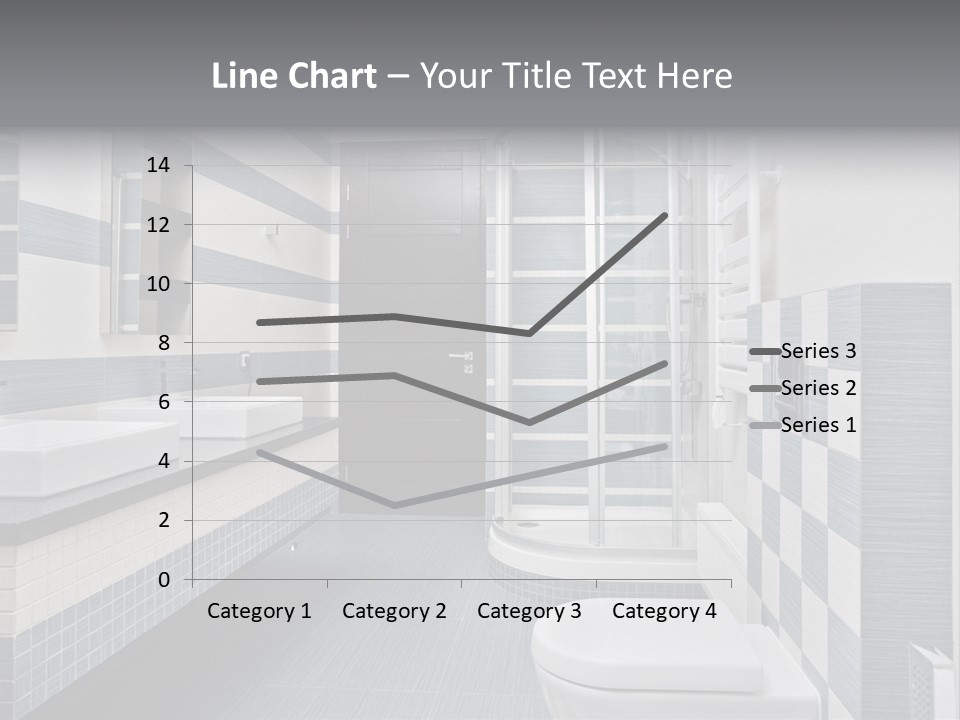 Blue And Gray Bathroom PowerPoint Template