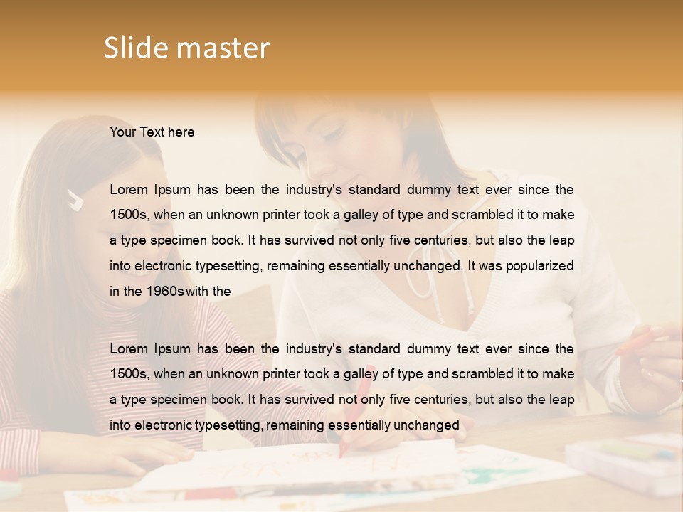 Isolated White Leisure PowerPoint Template