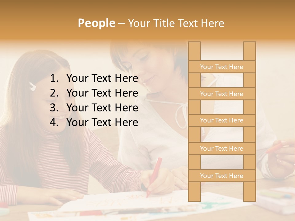 Isolated White Leisure PowerPoint Template