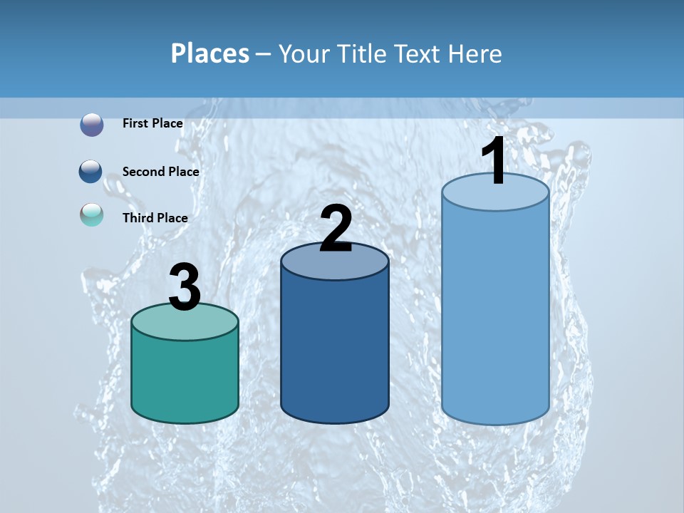 Abstract Thirsty Drops PowerPoint Template