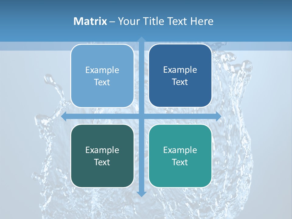 Abstract Thirsty Drops PowerPoint Template