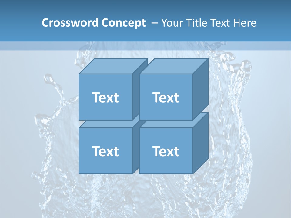 Abstract Thirsty Drops PowerPoint Template