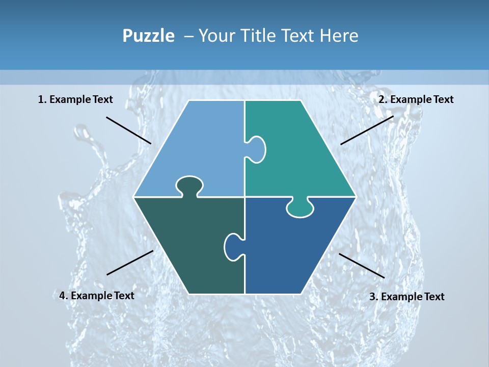 Abstract Thirsty Drops PowerPoint Template