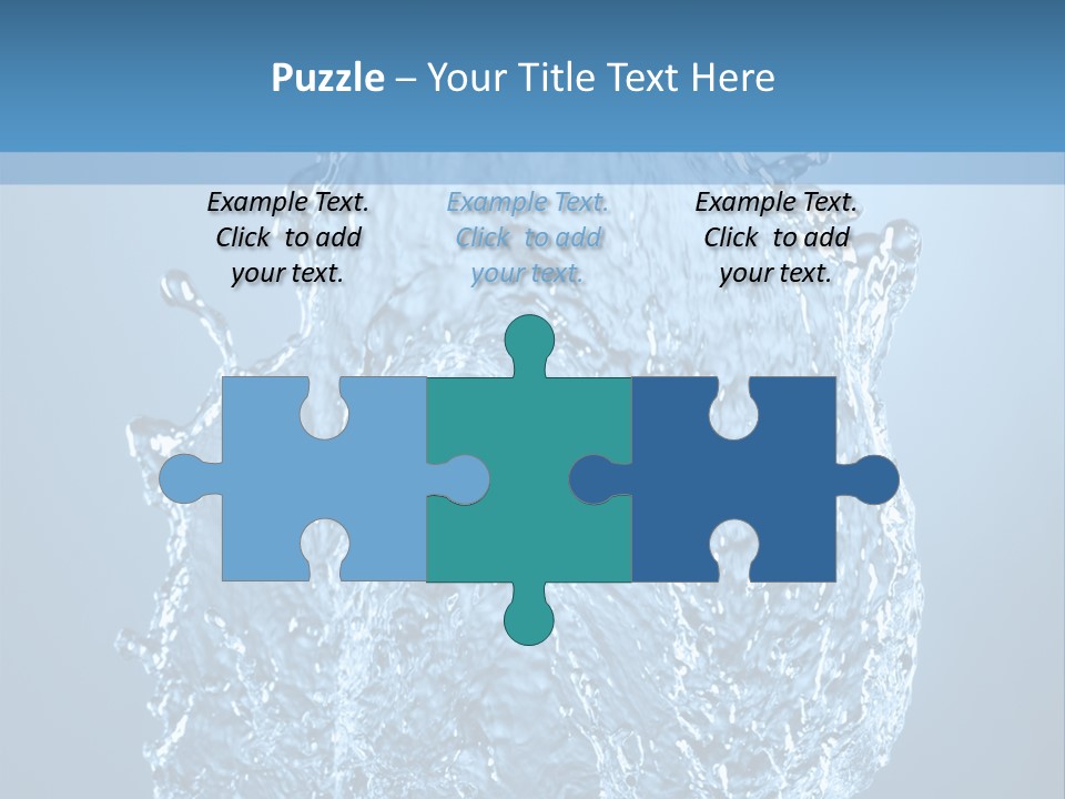 Abstract Thirsty Drops PowerPoint Template