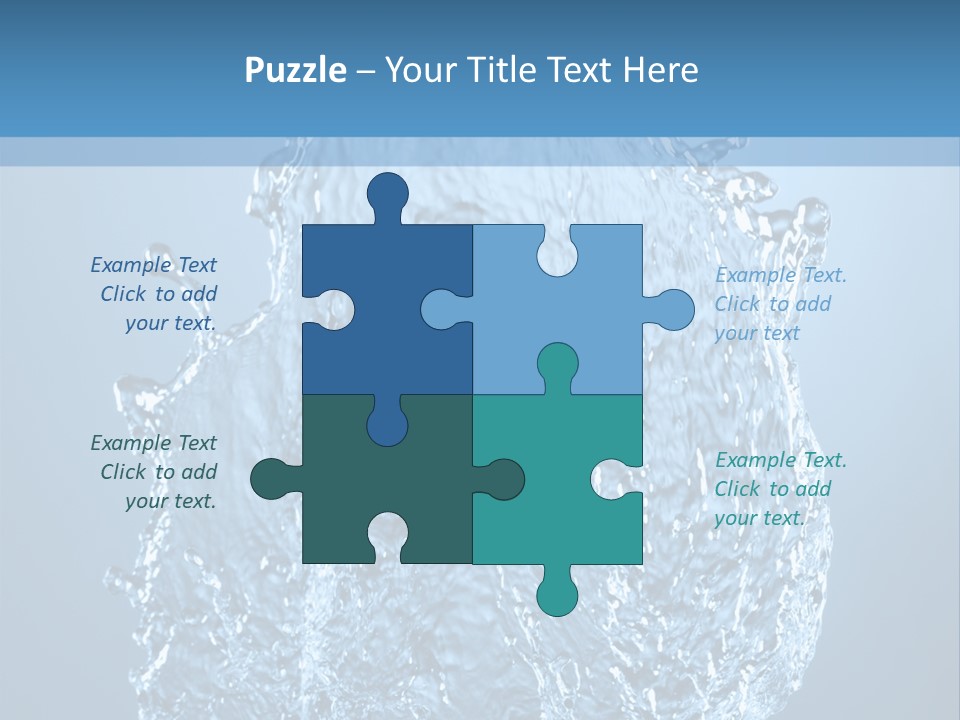 Abstract Thirsty Drops PowerPoint Template