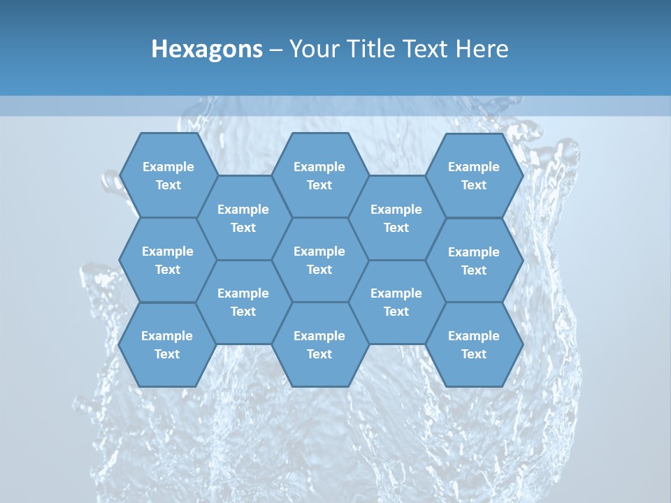 Abstract Thirsty Drops PowerPoint Template