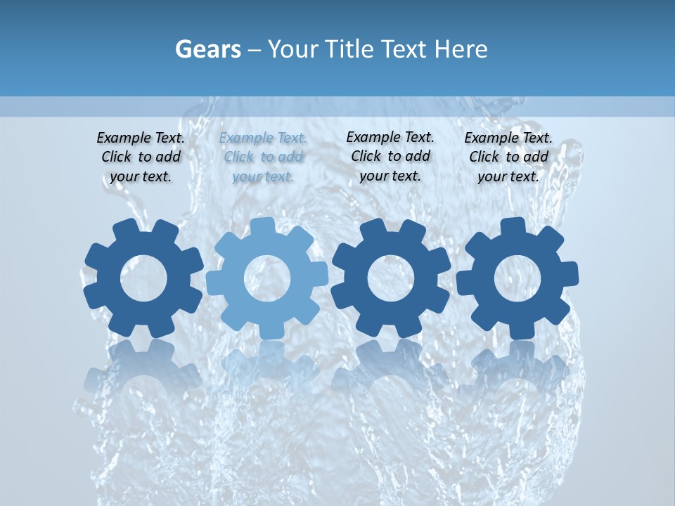 Abstract Thirsty Drops PowerPoint Template