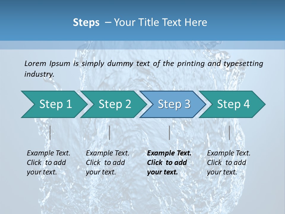 Abstract Thirsty Drops PowerPoint Template