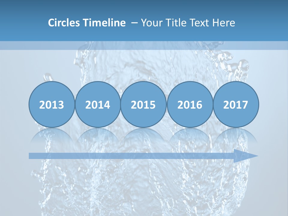 Abstract Thirsty Drops PowerPoint Template