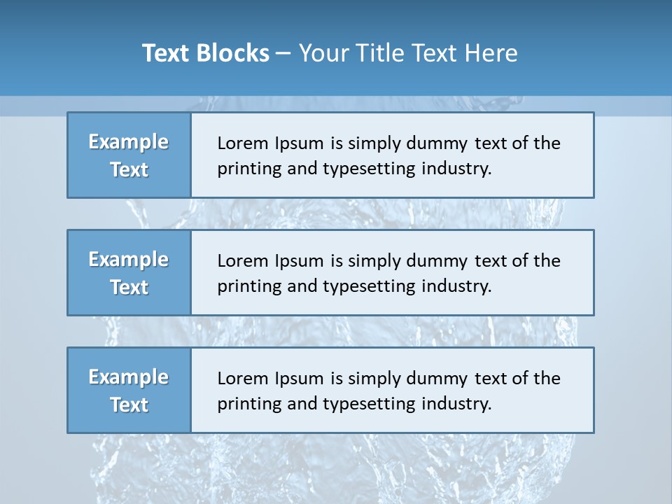 Abstract Thirsty Drops PowerPoint Template