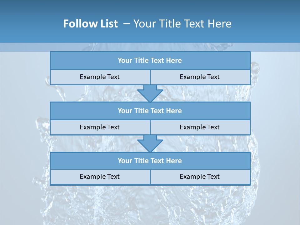 Abstract Thirsty Drops PowerPoint Template