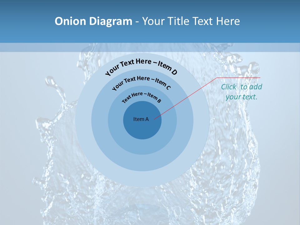 Abstract Thirsty Drops PowerPoint Template