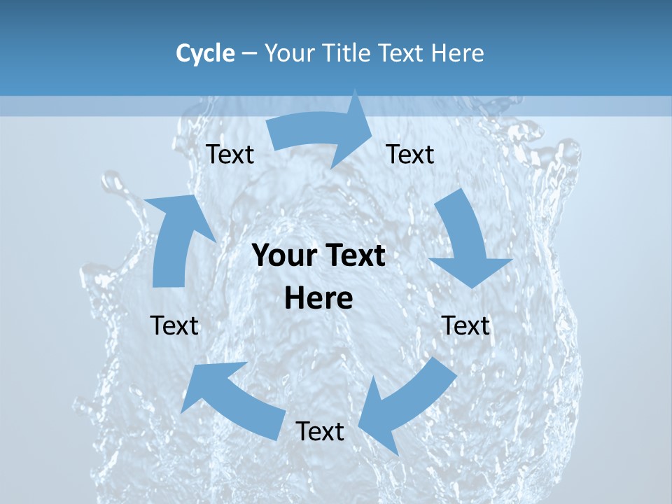 Abstract Thirsty Drops PowerPoint Template