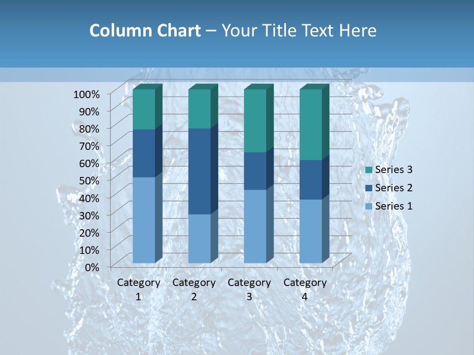 Abstract Thirsty Drops PowerPoint Template