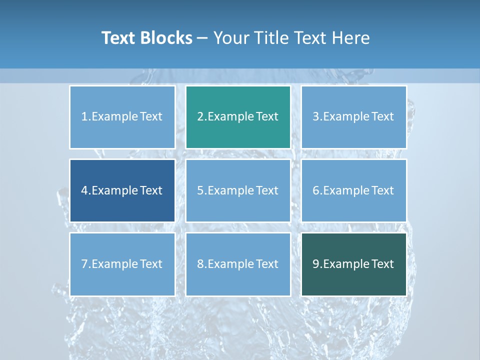 Abstract Thirsty Drops PowerPoint Template