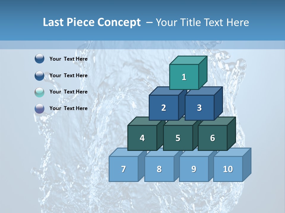 Abstract Thirsty Drops PowerPoint Template