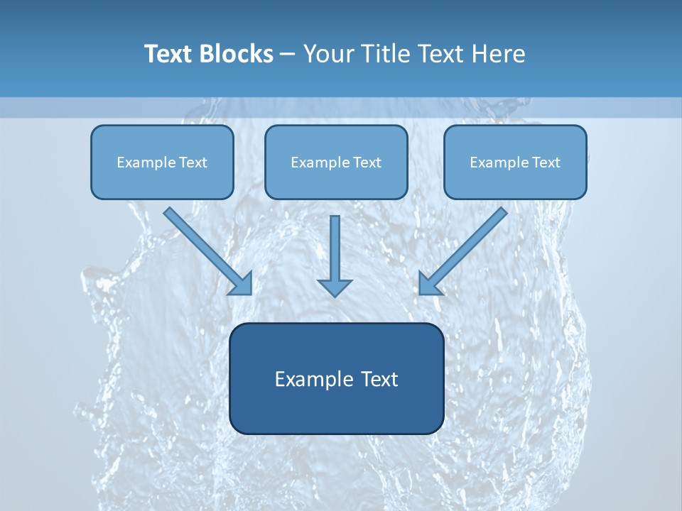 Abstract Thirsty Drops PowerPoint Template