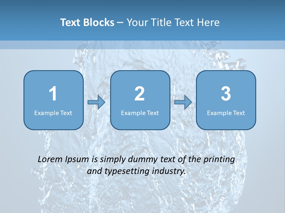 Abstract Thirsty Drops PowerPoint Template