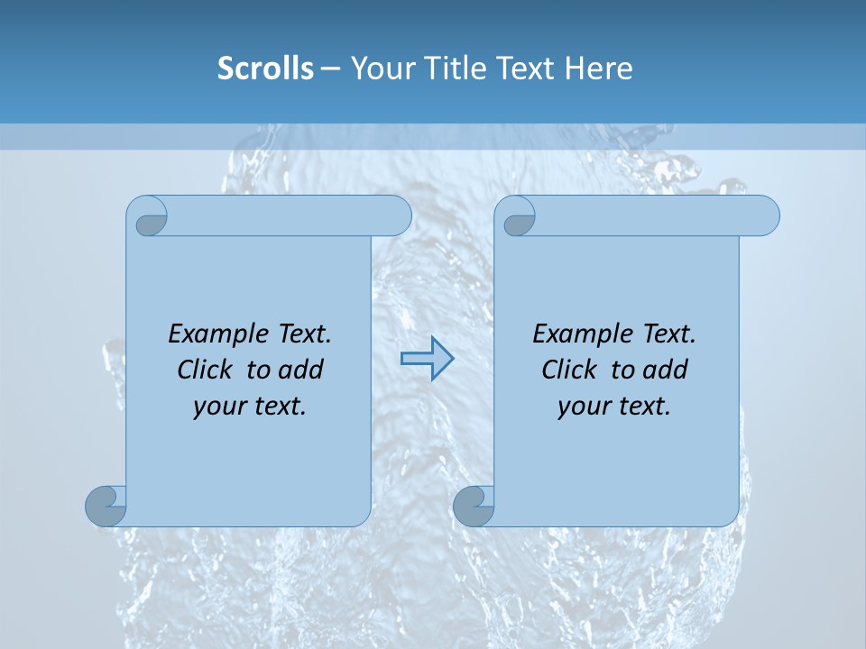 Abstract Thirsty Drops PowerPoint Template