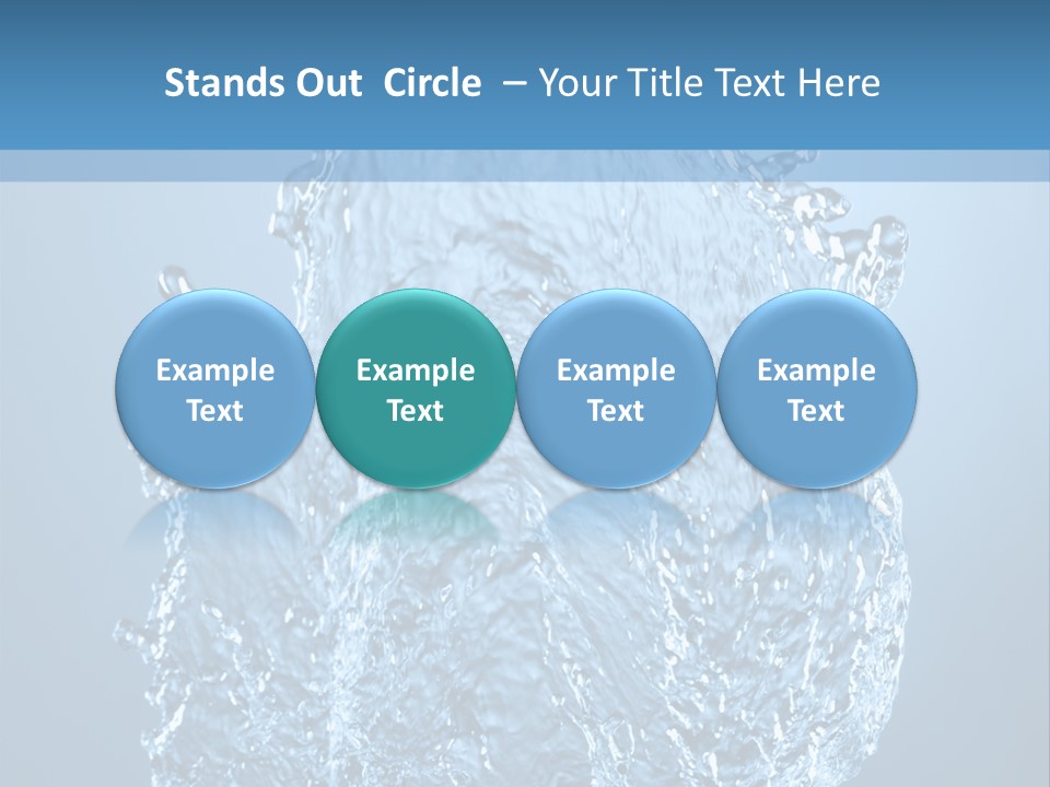 Abstract Thirsty Drops PowerPoint Template