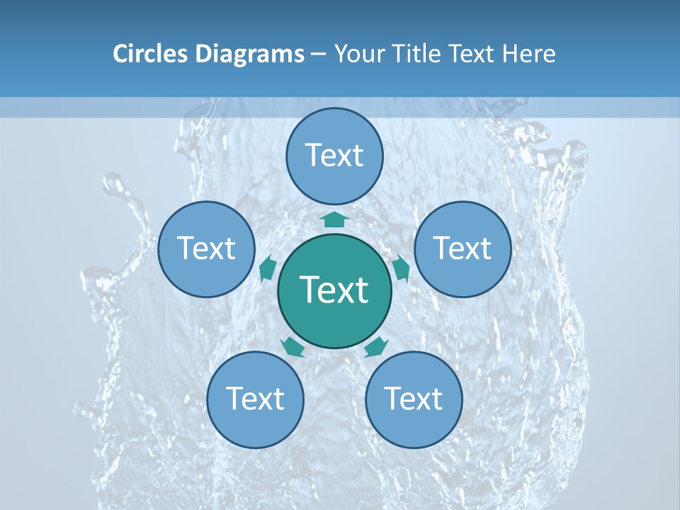 Abstract Thirsty Drops PowerPoint Template