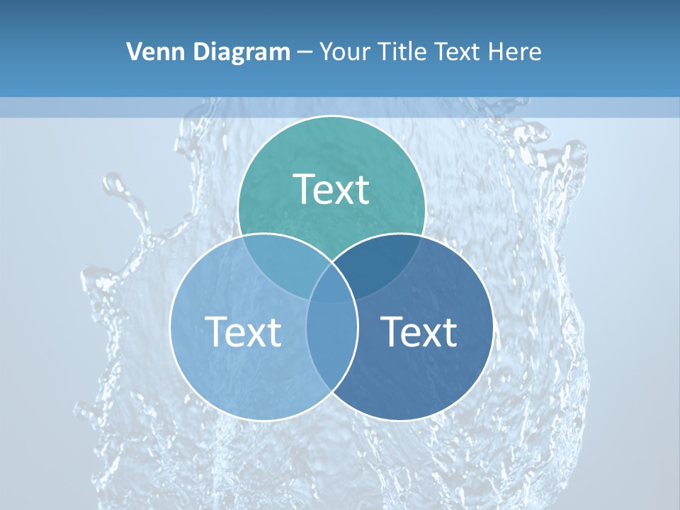 Abstract Thirsty Drops PowerPoint Template