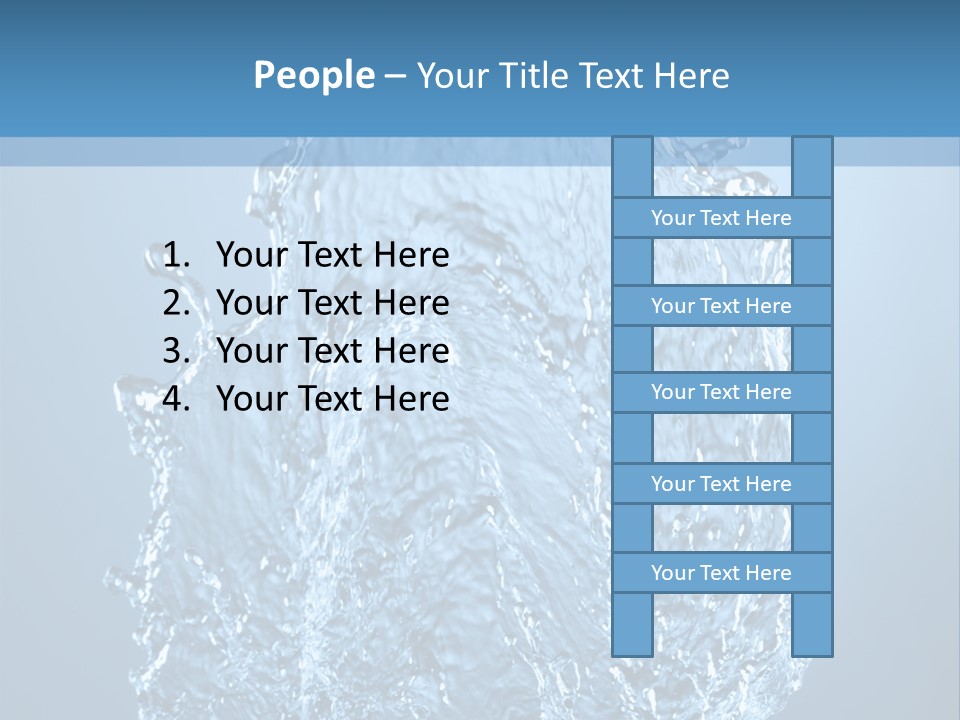 Abstract Thirsty Drops PowerPoint Template