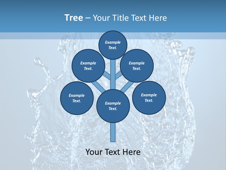 Abstract Thirsty Drops PowerPoint Template