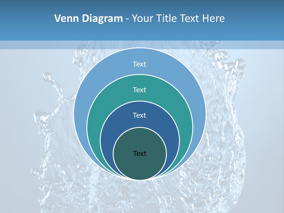 Abstract Thirsty Drops PowerPoint Template