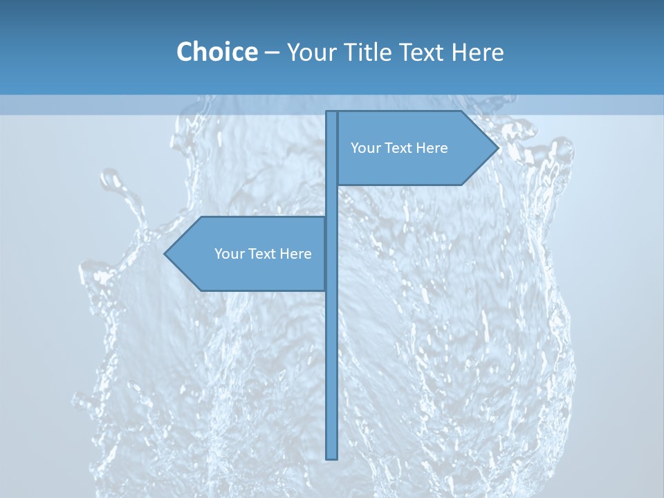 Abstract Thirsty Drops PowerPoint Template